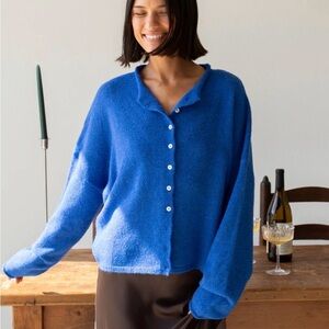 Things Between Blue Piper Cardigan, Size XS